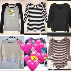 Long Sleeve shirt bundle of 5